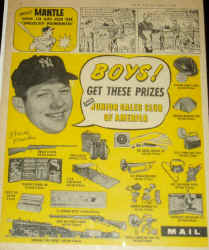 Junior Sales Club of America Boys Life Mickey Mantle