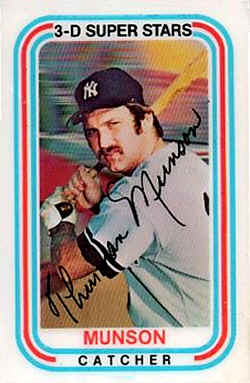 1976 Kellogg's Card 53 Thurman Munson