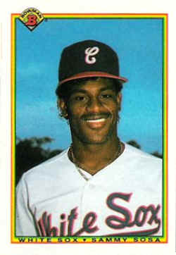 1990 Bowman Card 312 Sammy Sosa Rookie 