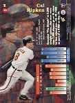 Back of 1995 Stadium ClubCal Ripken Card 1