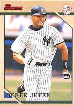 1996 Bowman Card 112 Derek Jeter