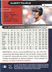 Back of 2002 Stadium Club Albert Pujols card 5