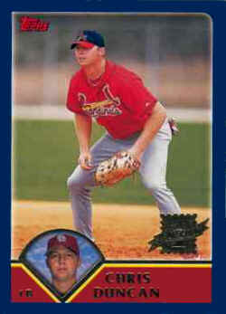 2003 Topps Card 292 Chris Duncan