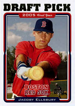 2005 Topps Update Card 317 Jacoby Ellsbury 