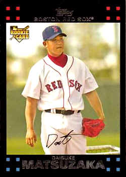 2007 Topps Card 630 Daisuke Matsuzaka English