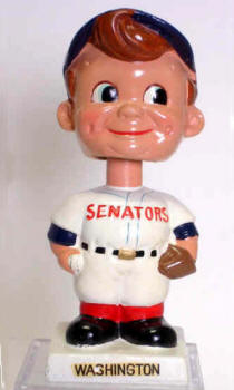 Washington Senators White Base Bobbing Head