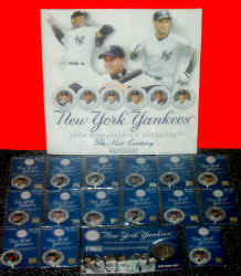  NY Post New York Yankee Medallion Set