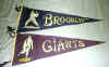 Brooklyn Dodgers New York Giants Pennants