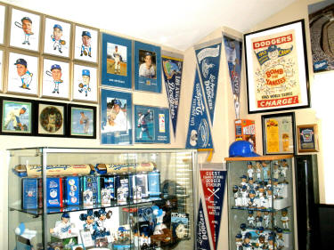 Los Angeles Dogers memorabilia Room