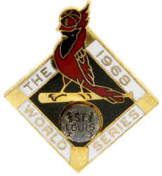 1968 St. Louis Cardinals World Series Press Pin