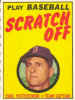 1970 Topps Scratchoffs Carl Yastrzemski