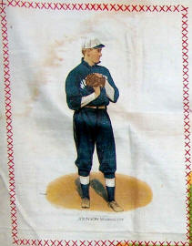 1912 Baseball-Motif Pillowcase Tobacco Premium