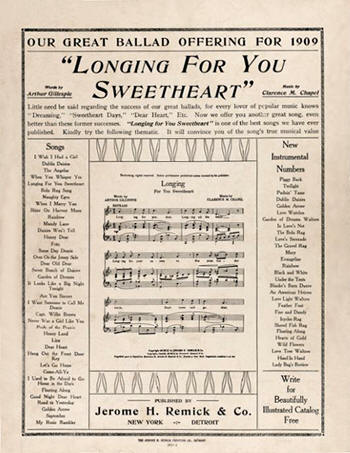 1909 "Lets Get the Umpire's Goat" Sheet Music Back