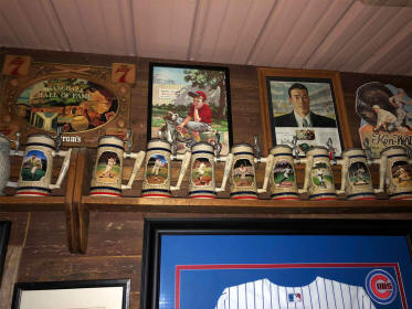 Man-Cave Memorabilia Display